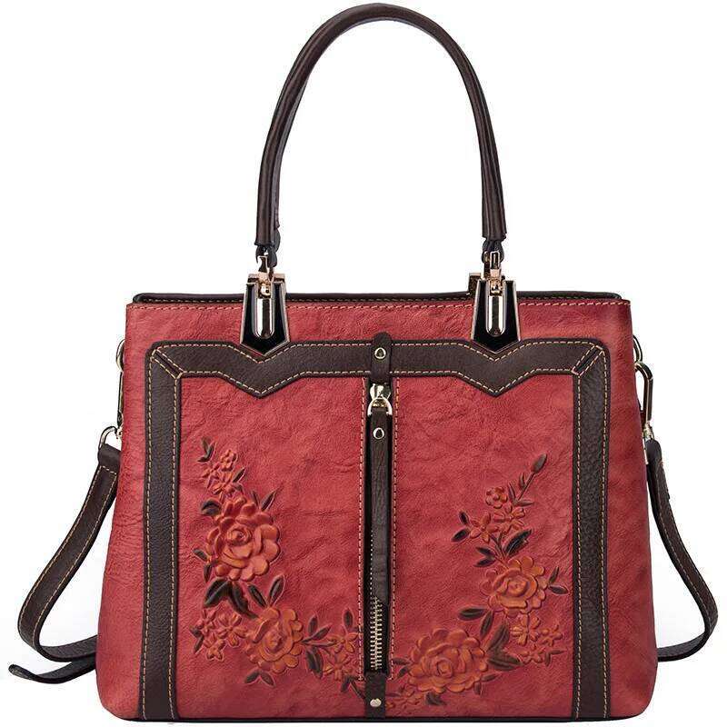 MOTAORA Women's Retro Genuine Leather Handbags For Women 2025 New Handmade Crossbody Bag Large Capacity Bags Female