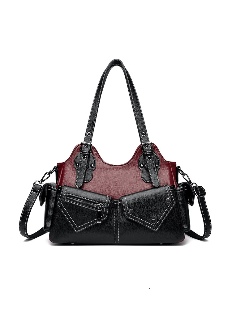 Free Shipping 2025 Luxury Designer Summer Fashion Niche Retro Color-blocking New Patchwork Single Shoulder Underarm Handbag Crossbody Bag For Women Ha