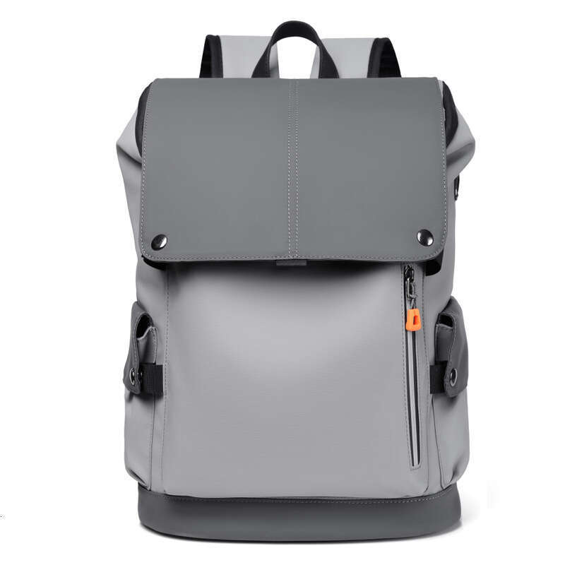New Men's Lightweight PU Casual Bag Business Travel Commuter Backpack