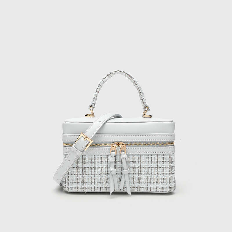 New Box Square Woolen Material Chain Small Fashion Women's Bag High-end Ladies Handbag