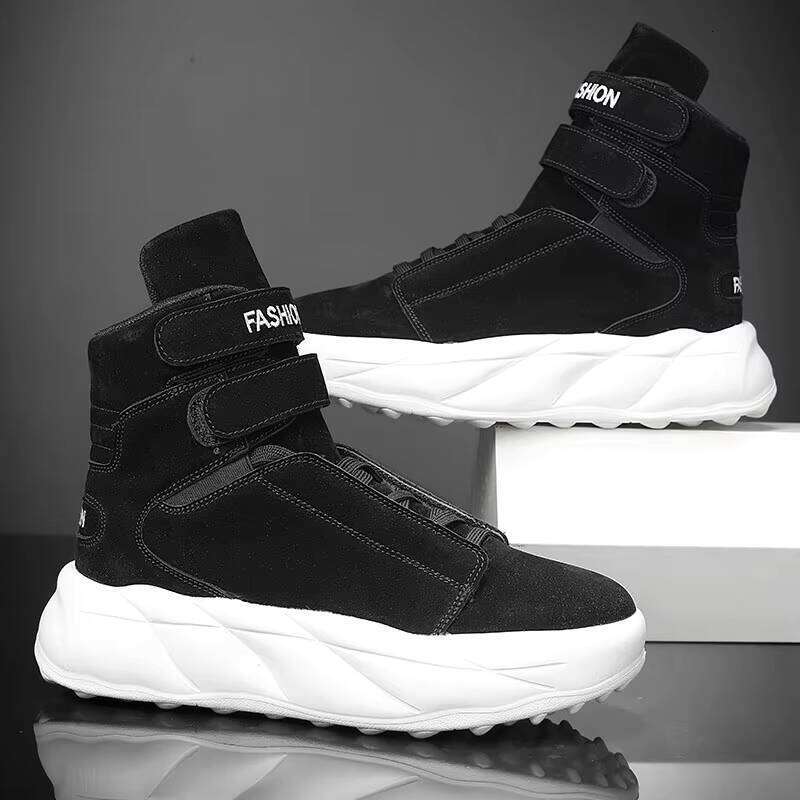 Hot Selling Men Casual Fashion High Top Sneakers Comfortable Walking Cushioned Sports Shoes