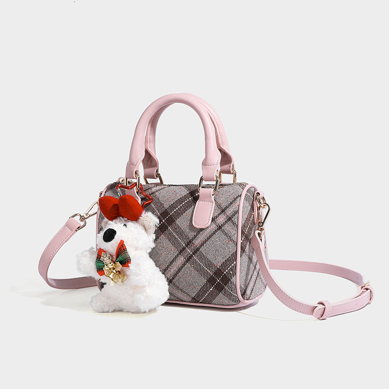 Free Shipping 2025 Spring New Pillow Bag Designer Bags For Luxury Women High-end Plaid Handbag Small Tote Shoulder Crossbody Bag