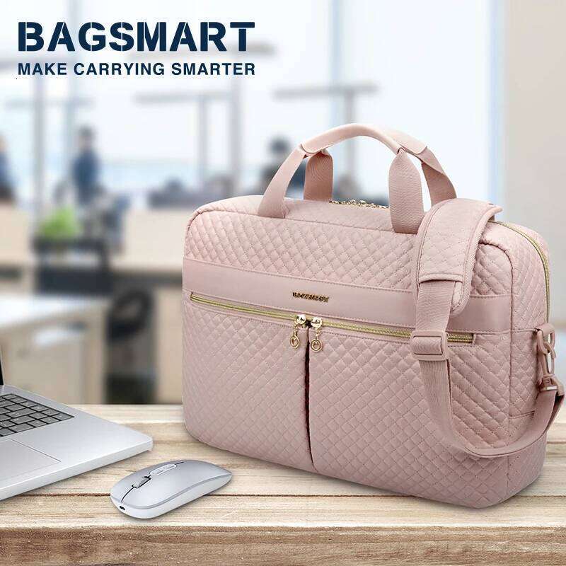 BAGSMART Laptop For Women 15.6 17.3 Inch Book Air Pro 13 15 Case Notebook Pouch Computer Handbag Briefcase Work Bag