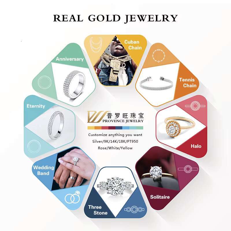 OACOCA 8mm Silver Gold Color Fashion Hip Hop Necklace Moissanite Chains Iced Out Tennis Link Chain Hip Hop for Men