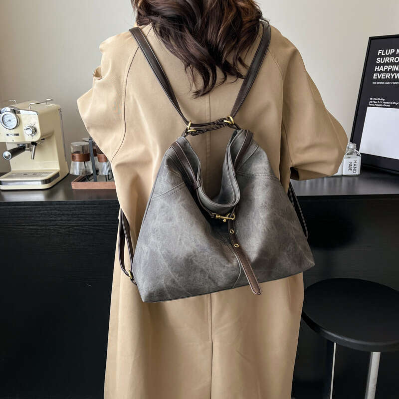 Unique Denim Design Large Capacity Shoulder For Women Versatile Casual Handbag Crossbody Bag Multifunctional Student Backpack