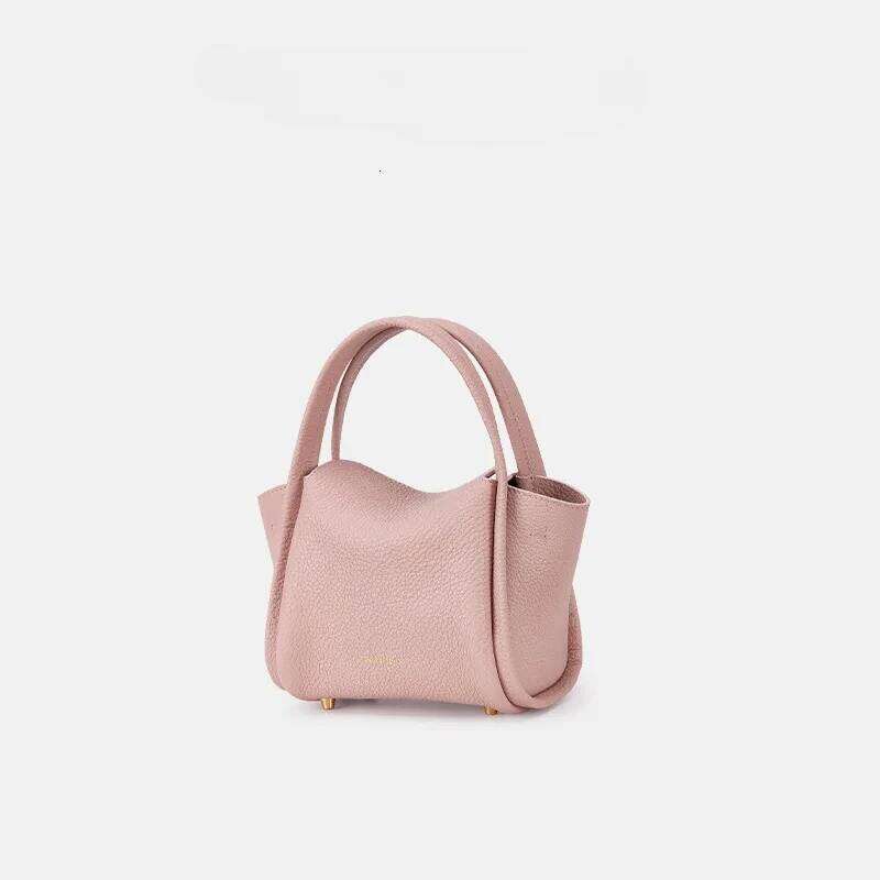 Women's Leather Handbag Top-handle Bags Vegetable Basket Summer Hand-held Crossbody Mini Phone Bag