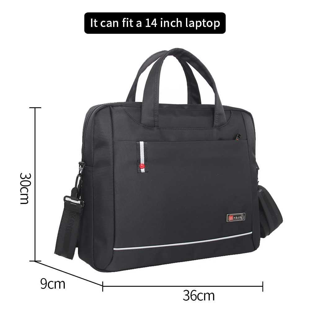 Large capacity briefcase bag Business men 14 inch Laptop Notebook Bag canvas Handbags Shoulder Mens Office Bags Oxford Fabric W250610
