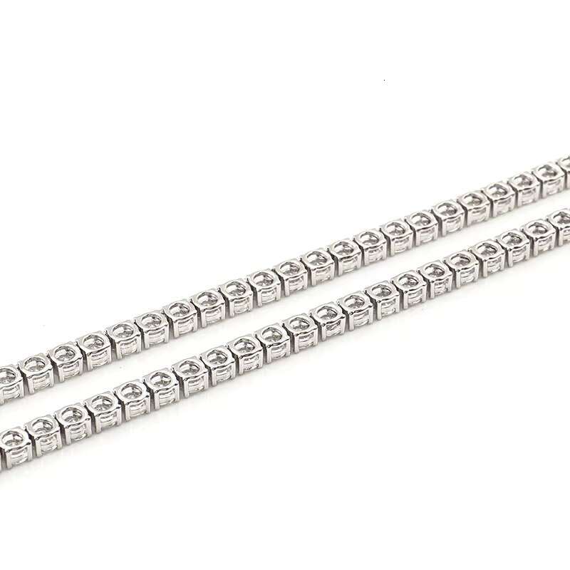 925 Sterling Silver VVS Moissanite Diamond Iced Out Chain Diamond Necklace Chains for Women Men Necklace Moissanite Tennis Chain OACOCA