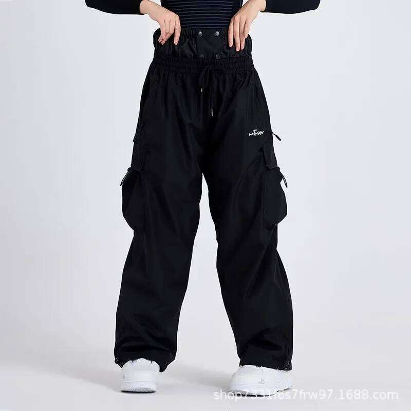 2025 New Ski Men Windproof Waterproof Single Board Breathable Women's Outdoor Leisure Sports Loose Snow Pants