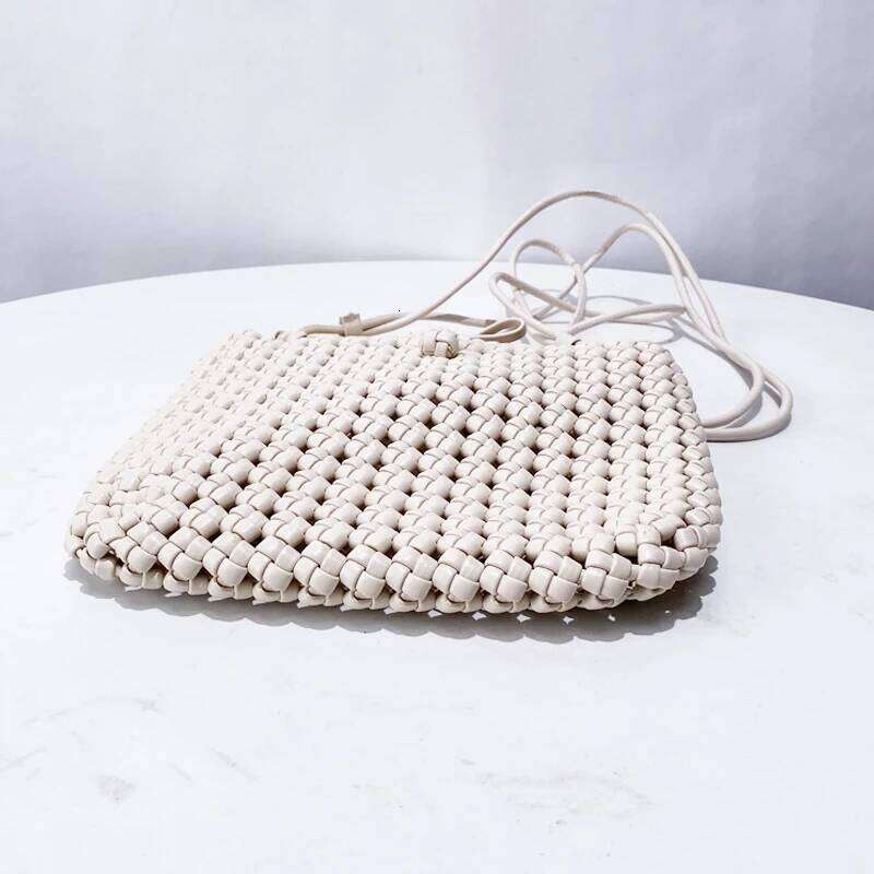 Hollow Out Small Square Weave Bags For Women Designer Handbags And Purses 2025 New In Casual Ladies Shoulder Crossbody