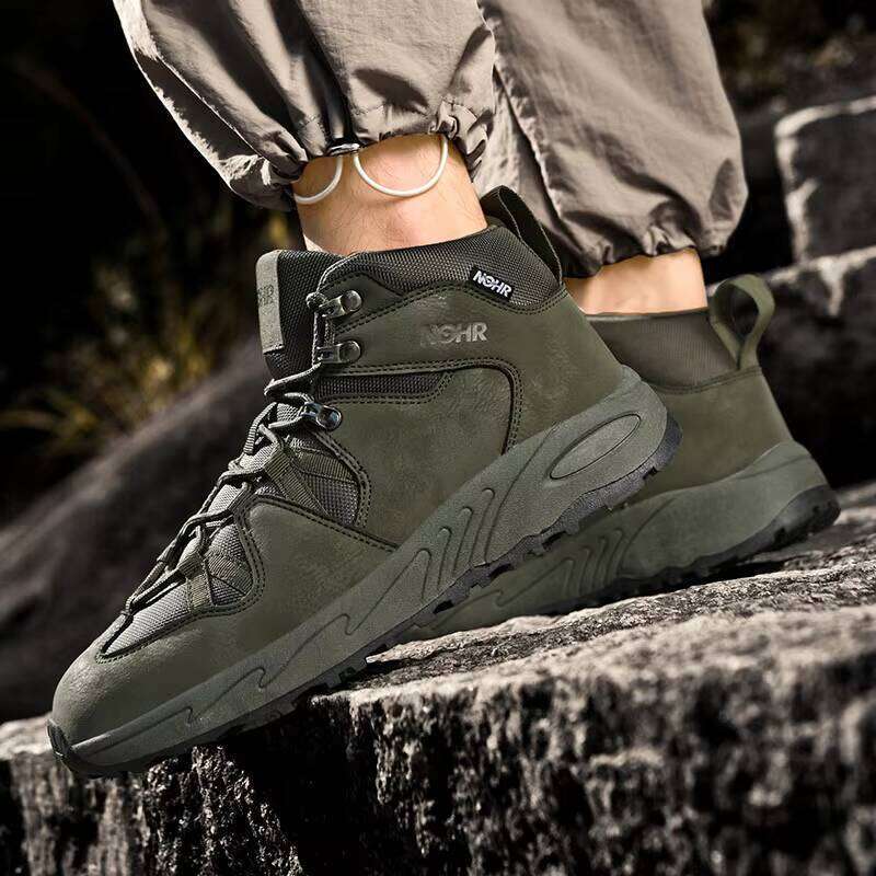 Wholesale Outdoor Fashion Men's Plus Size Hiking Shoes High Quality Leather Sneakers