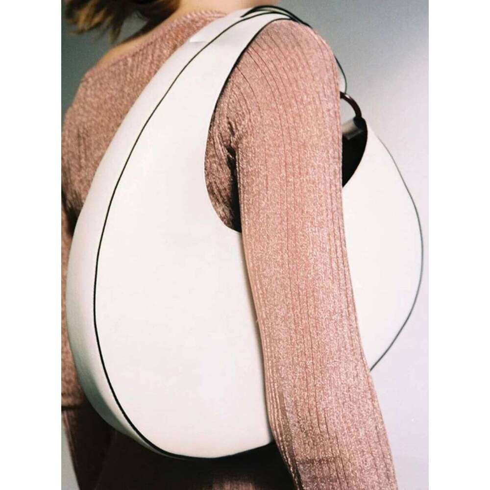Designer Luxury Designer Half Moon 2025 Spring New Fashion Personality Versatile Oval Women's Handbags Single Shoulder Armpit Bag