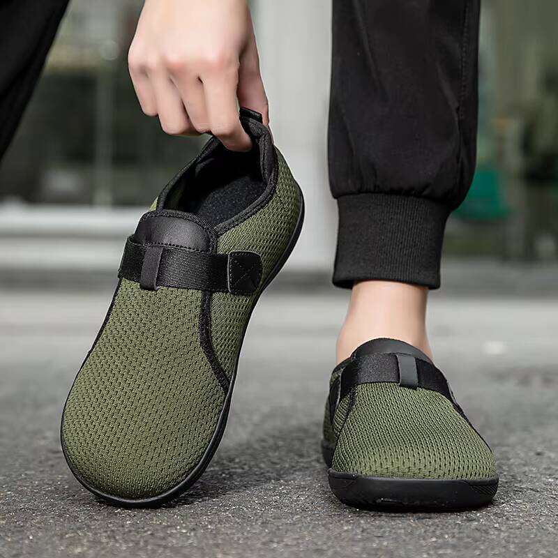 High Quality Wide Toe Casual Shoes Lightweight Breathable Large Size Men's Fiess Sneakers