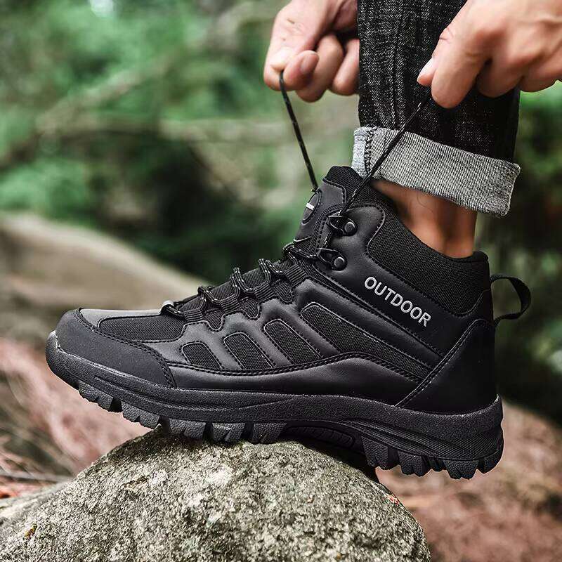 Hot Selling Outdoor High Top Hiking Fashion Shoes for Men High-quality Sports Training Boots Big Size