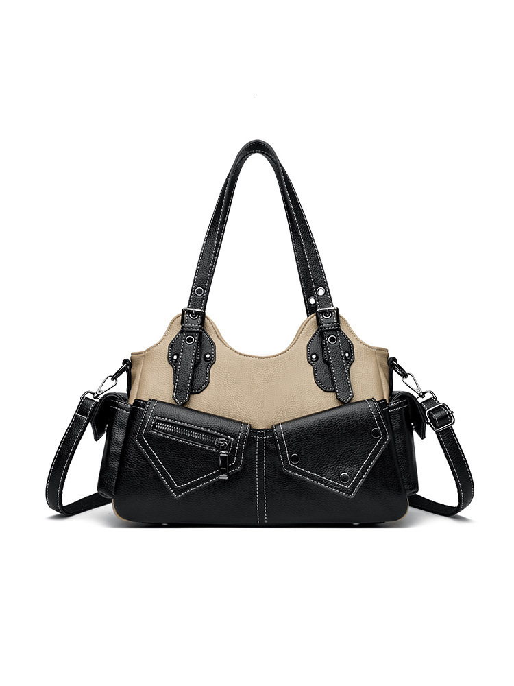 Free Shipping 2025 Luxury Designer Summer Fashion Niche Retro Color-blocking New Patchwork Single Shoulder Underarm Handbag Crossbody Bag For Women Ha