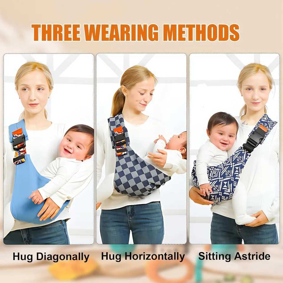 Baby Sling Carrier Baby Carrier Newborn to Toddler Sling Lightweight Baby Carrier Sling with Adjustable Straps Toddler Carrier y250610SQRK
