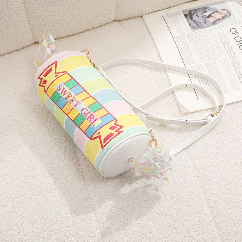This Year's New Printed Candy-Shaped Women's Niche Shoulder Bag, Unique Creative Crossbody Bag for Women