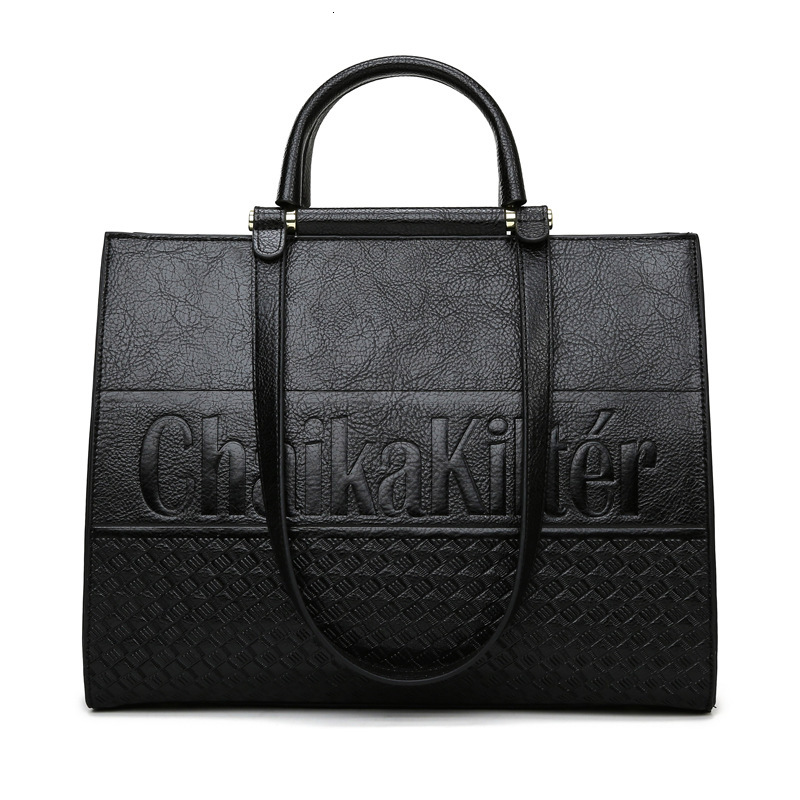 Women's Handbag New Simple Letter Embossed Tote Fashionable Large Capacity Shoulder Bag for Women