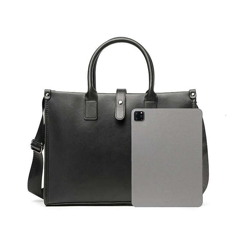 New Men's Briefcase Bag Retro Leather Business Boston Bags Brand Designer's Cross Bag Large Capacity Computer Handbags