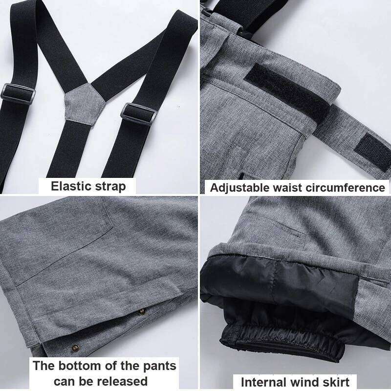 Winter Ski Men Women Couple Windproof Waterproof Thick Warm Outdoor Sports Snowboard Pants Breathable Snow Trousers