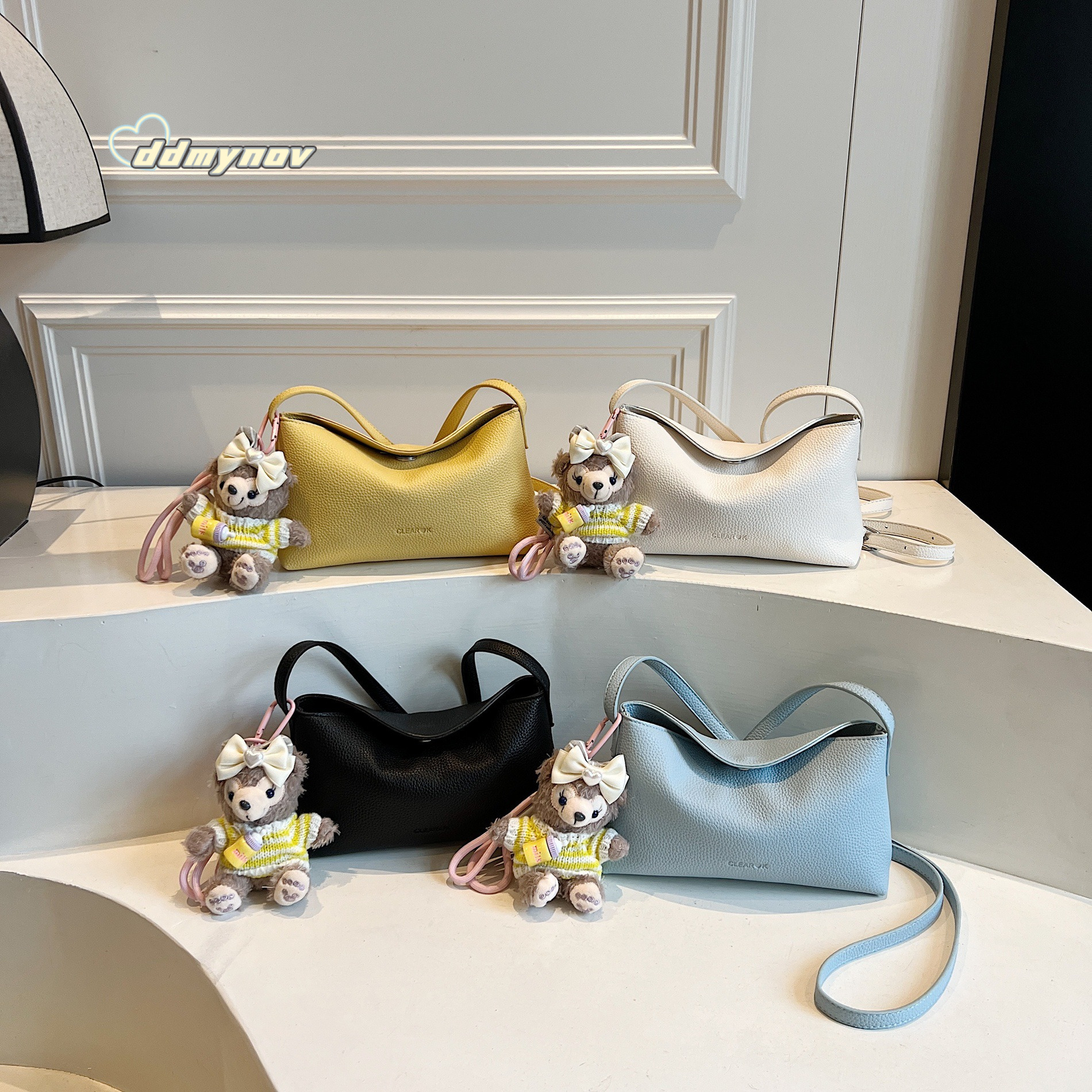 Korean Style Niche Design Crossbody Simple Ins Trend Dumpling Fashionable Women's Commuter Versatile Shoulder Underarm Bag ddmynov