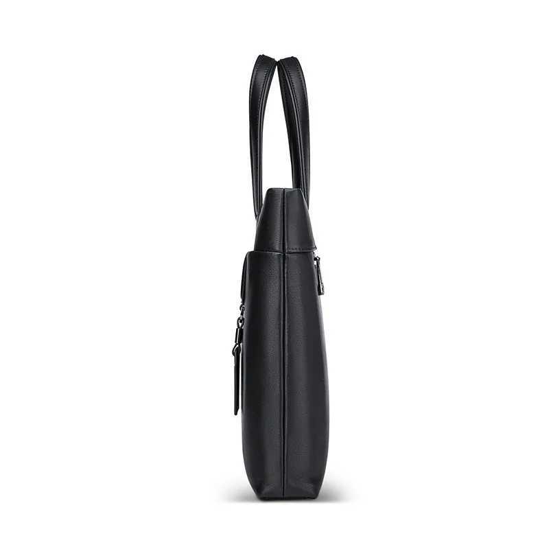 Mens leather briefcase fashionable laptop bag large capacity personalized backpack business shoulder bag W250610