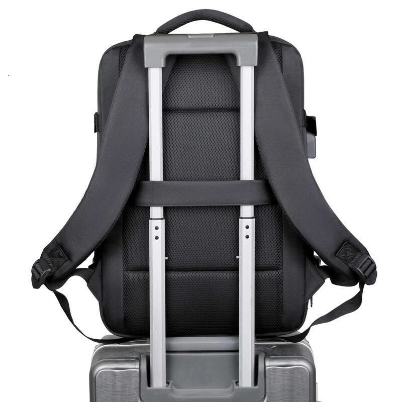 Expandable For Men, Business Travel Customizable Large Capacity Laptop Backpack, Simple Backpack
