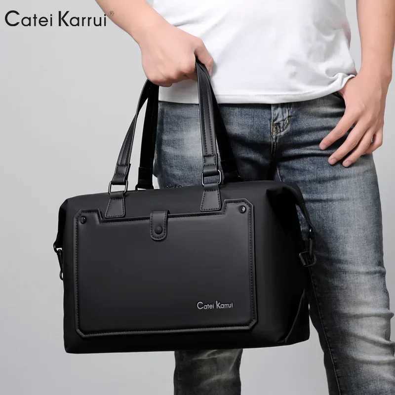 Casual Fashion Travel Totes Men Hand Bag Single Shoulder Men Handbag Large Capacity Business Crossbody Bag Male Top-Handle Bags W250610