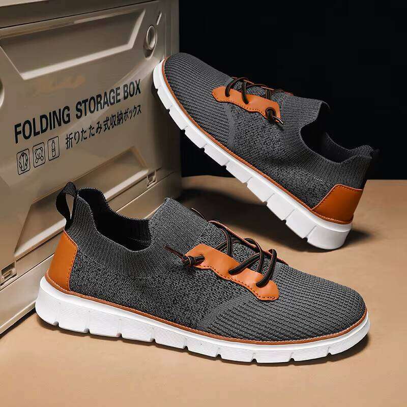 Cross-border Large Size Men's Canvas Breathable Flying Woven Upper Casual Wear-resistant Board Shoes