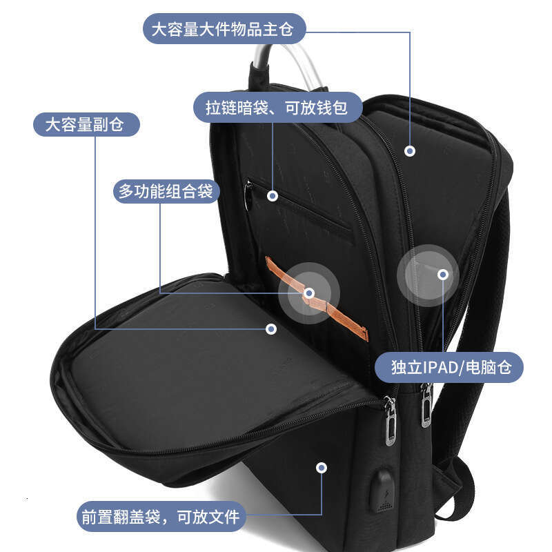 Business Commuter Backpack For Men, Lightweight Laptop Bag With High-End Feel, Large Capacity Travel Backpack, Gift
