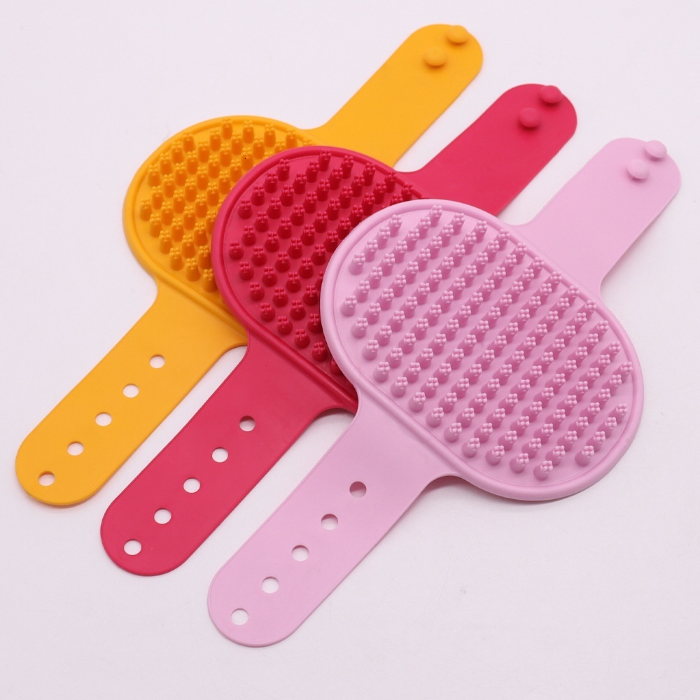 Silicone Pet Bathing Dog Gloves Bath Cleaning Supplies Tools Cat Brush