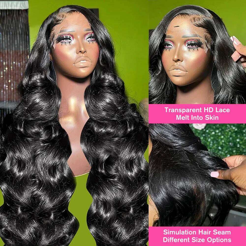 Glueless Body Wave Front Human Hair 13x6 Frontal Wig 7x5 HD Transparent Lace Closure Wigs Sale