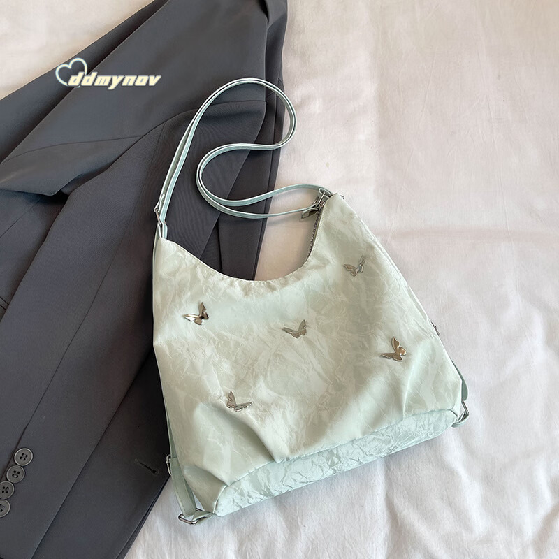 Women's Tote Casual Shoulder Korean Fashion Commuter Simple Versatile Crossbody Underarm Bag Handbag ddmynov