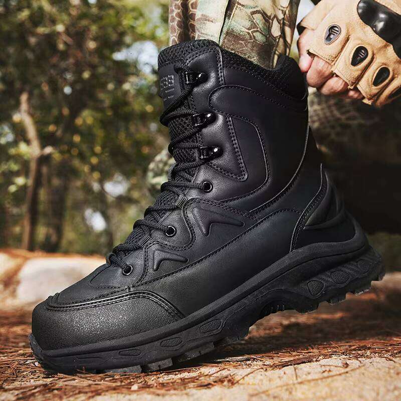 New Outdoor Mountaineering High Top Fashion Sports Large Size Men Waterproof Hiking Shoes