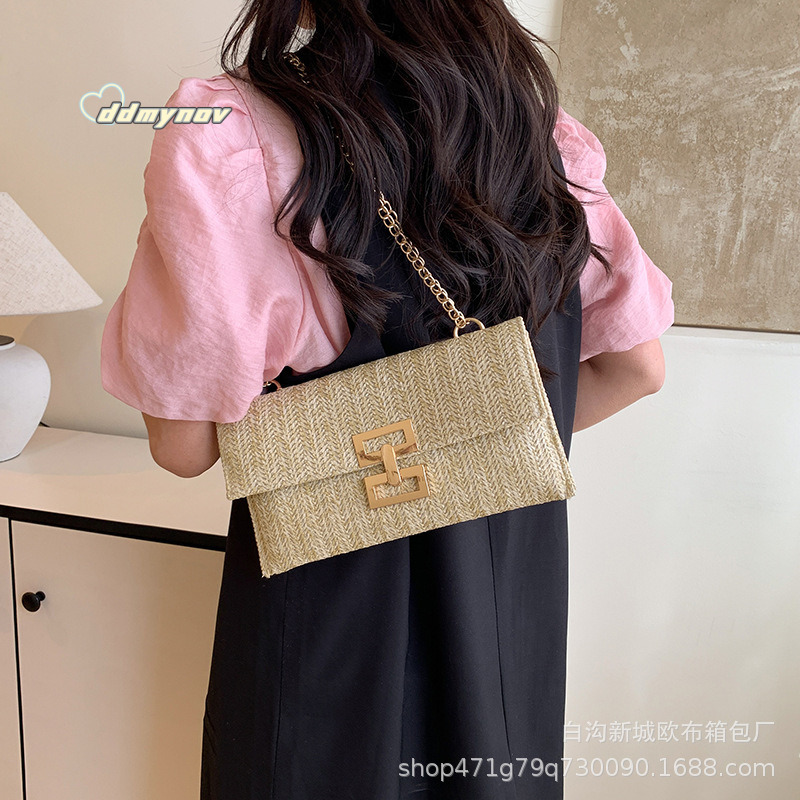 Clutch Casual 2023 Spring Summer New Style Straw Woven Women's Bag ddmynov