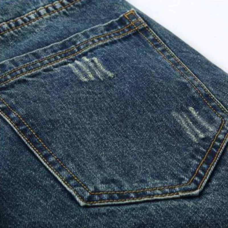 Mens Cowboy Pants Straight Mens Jeans Cropped Trousers Korean Fashion Y2k Vintage Y 2k Loose Cotton 2024 Autumn Stylish Luxury M250610