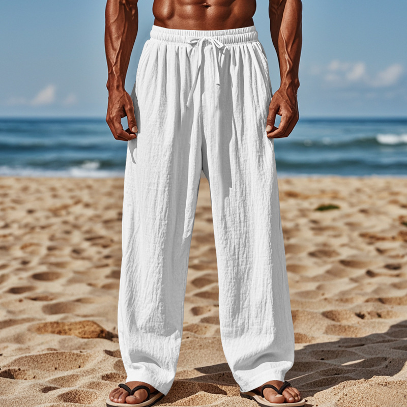 pants for men, thin design, sweat absorbing, breathable, loose fit, sports pants, summer casual pants