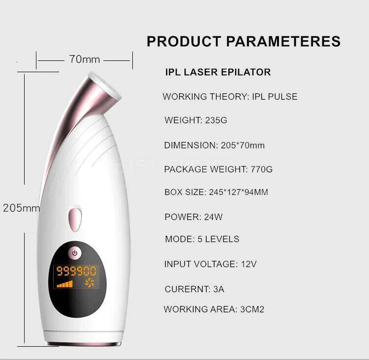 New Hot E Pulse 990,000 Pulses Flashes Whole Body Bikini Permanent Hair Removal laser Epilator Device