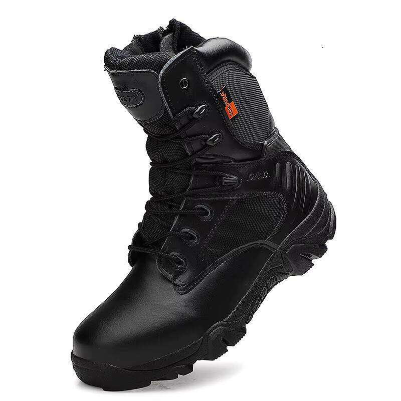 Factory Direct Sales Men's High Top Textured Combat Boots Fashion Hiking Shoes