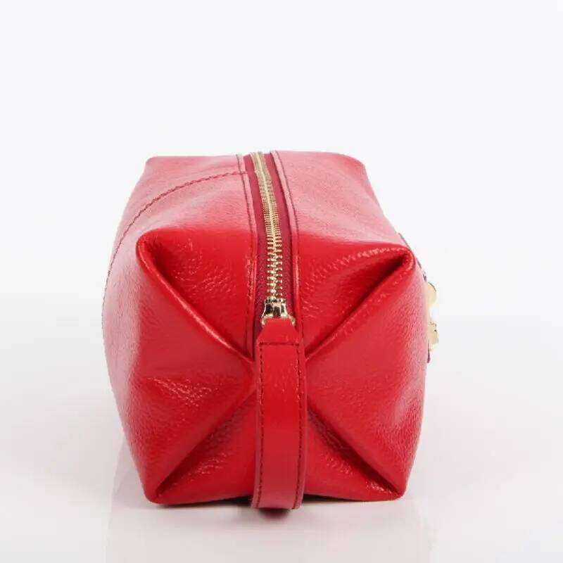Fashion Trend Women Genuine Real Leather Underarm Female Small Pouch Bag Lady Cosmetic Bags Make Up Beauty Bagsr