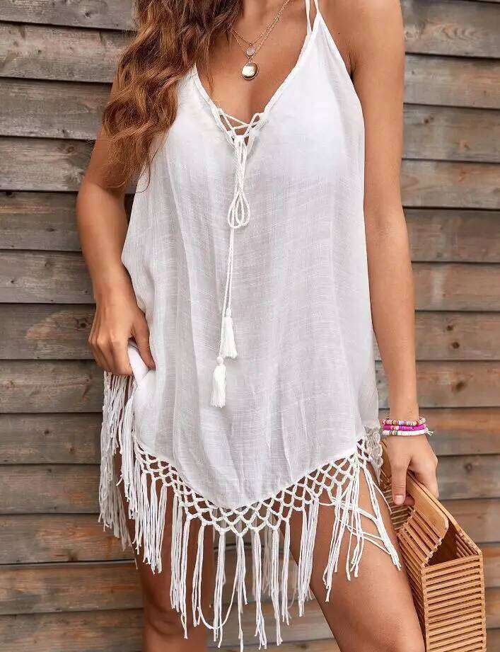 CROCHET BIKINI Cover Up Sexy Swimsuit Beach Dress Women Summer Bathing Suit Beachwear Shirt cover ups for swimwear women