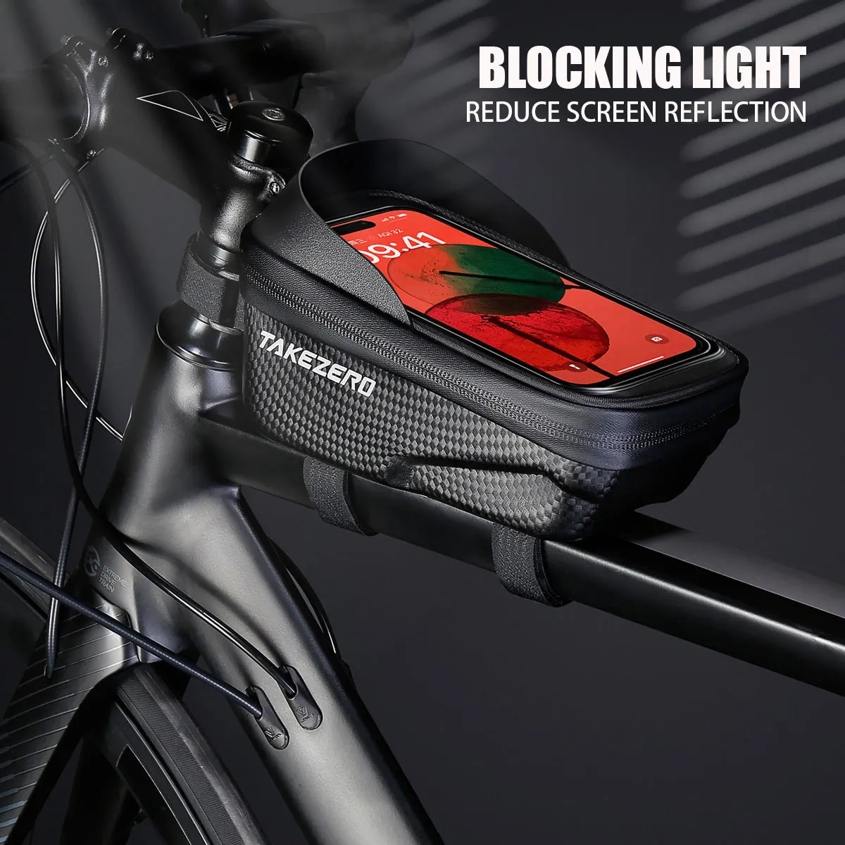 TAKEZERO A2 Mountain Bicycle Bag - Hard Shell EVA Front Bar Bag for Road Bikes Mobile Phone Handlebar Bag - Cycling Equipment 250610