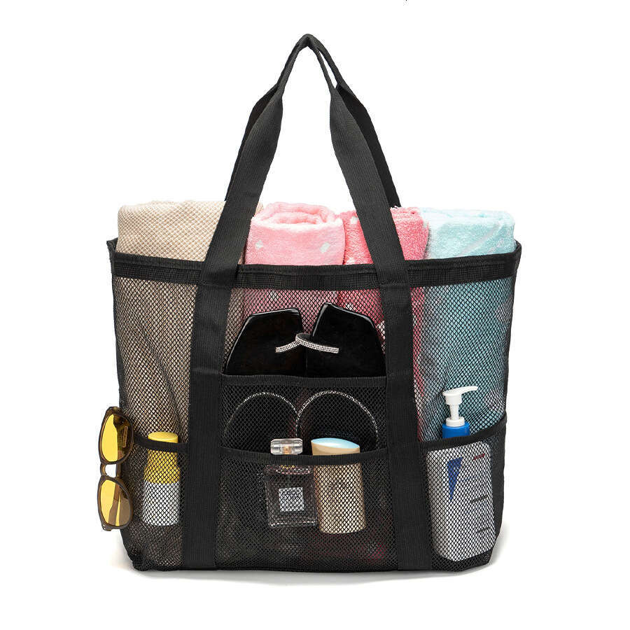 Summer New Korean Style Beach Swimming Toy Handheld Storage Large Capacity Mesh Visible Makeup Toiletry Bag