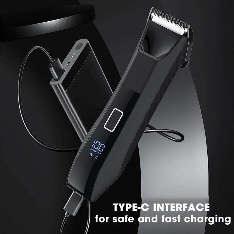 RESUXI 351 2 in 1 Hair Trimmer Men's Body Grooming Clipper Groin Pubic Epilator Ceramic Blade Waterproof Male Razor Shaver