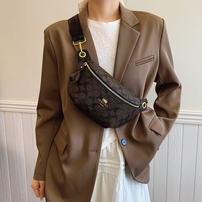 Waist Bags 2025 New Designer Bag Fashionable Soft Leather Floral High-quality Texture Daily Matching For Women