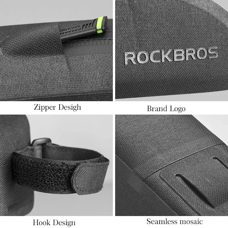 ROCKBROS Bike Bag Bicycle Panniers Frame Top Front Tube Waterproof Bag Cycling MTB Road Bag Storage Bicycle Accessories 250610