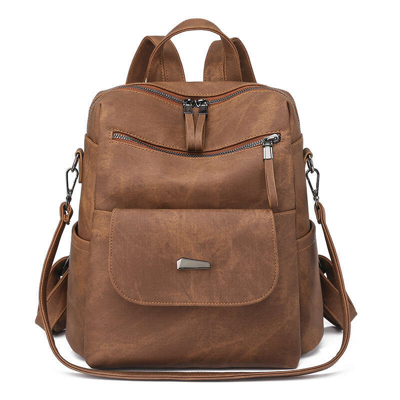 For Women Korean Style Large Capacity Ladies Backpack Double Shoulder PU Women's Bag B5
