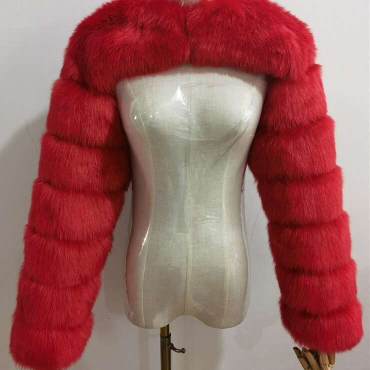 New Style Shawl Ultra Short Fashion Fur Women's Coat