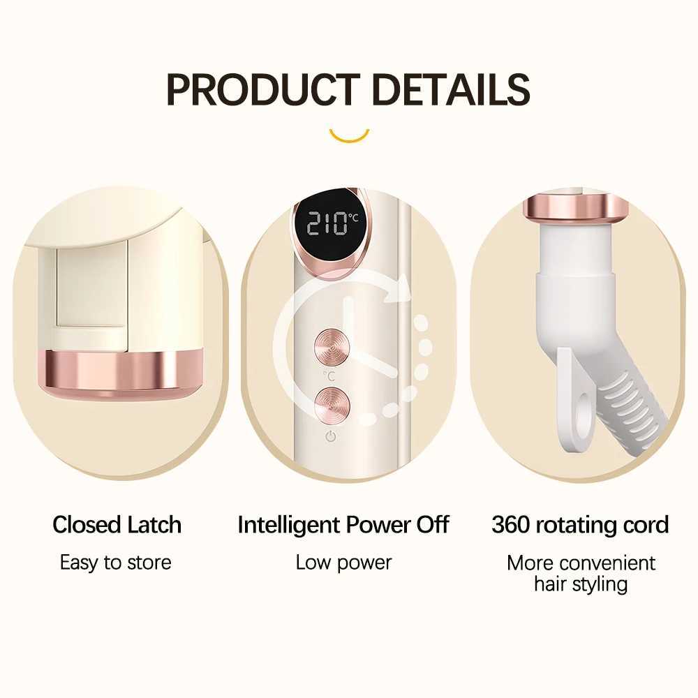 Professional Hair Straightener Flat Iron Straightener Curler 2 in 1 Smoothing Iron Fast Heating Hair Tools for All Hairstyles W250610