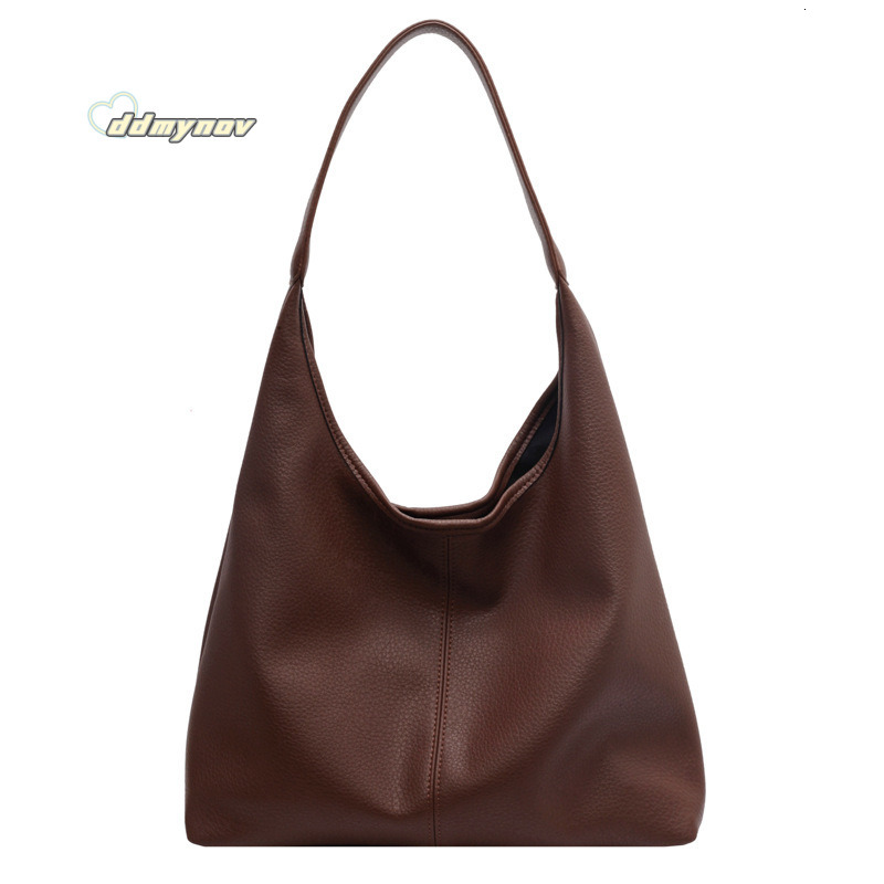 Single Shoulder Tote Large Capacity Stylish Handbag for Women 2025 New Fashion Simple Casual Underarm Bag ddmynov